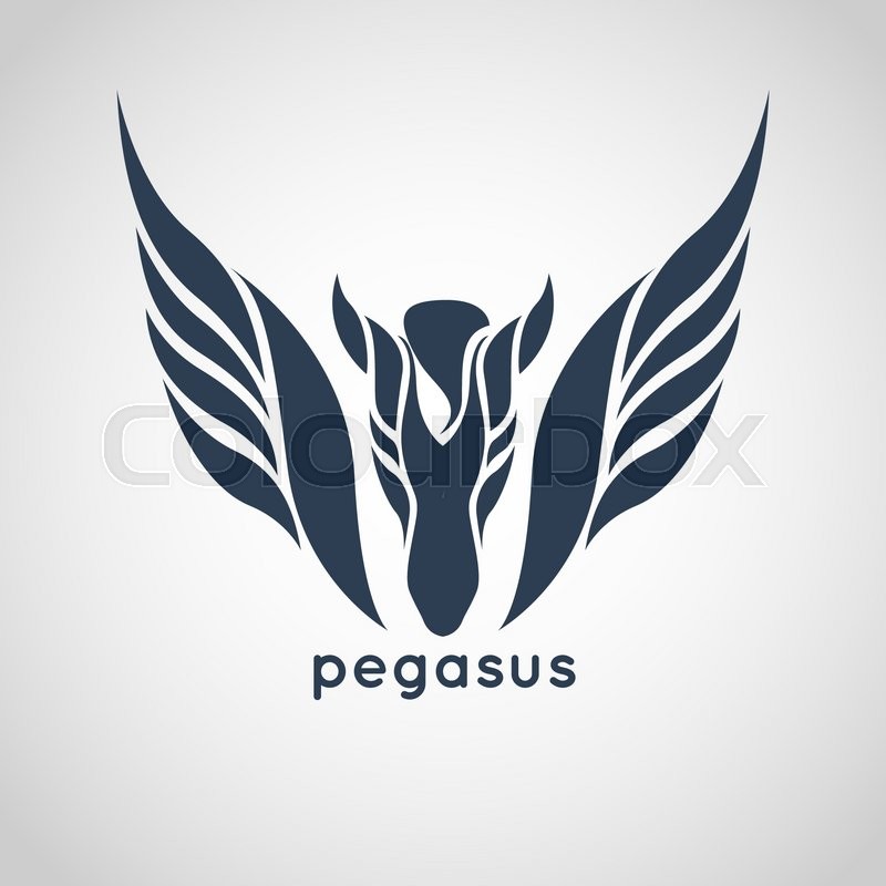 800x800 Pegasus Logo Vector Stock Vector Colourbox