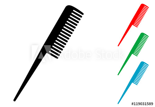 500x348 Icono Plano Peine Con Pincho Varios Colores