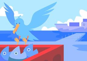 286x200 Pelican Free Vector Art