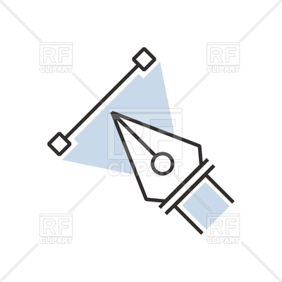 400x400 Pen Tool Icon With Triangle