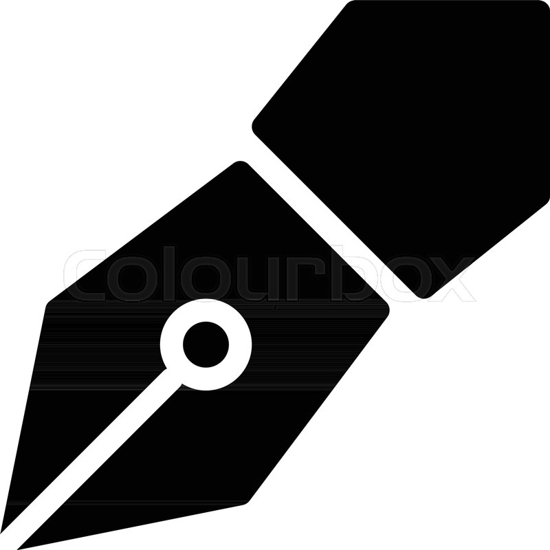 800x800 Signature Pen Tool Stock Vector Colourbox