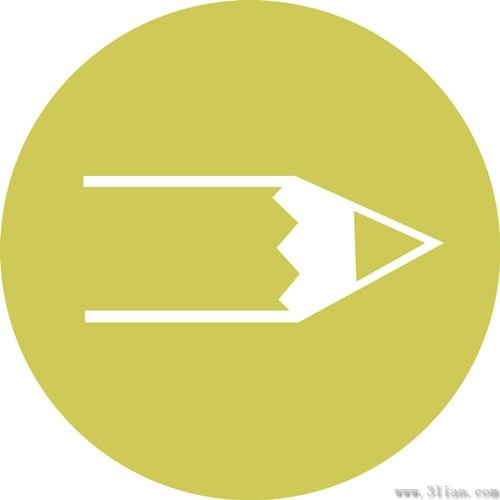 500x500 Pencil Icon Vector Free Vector In Adobe Illustrator Ai ( .ai