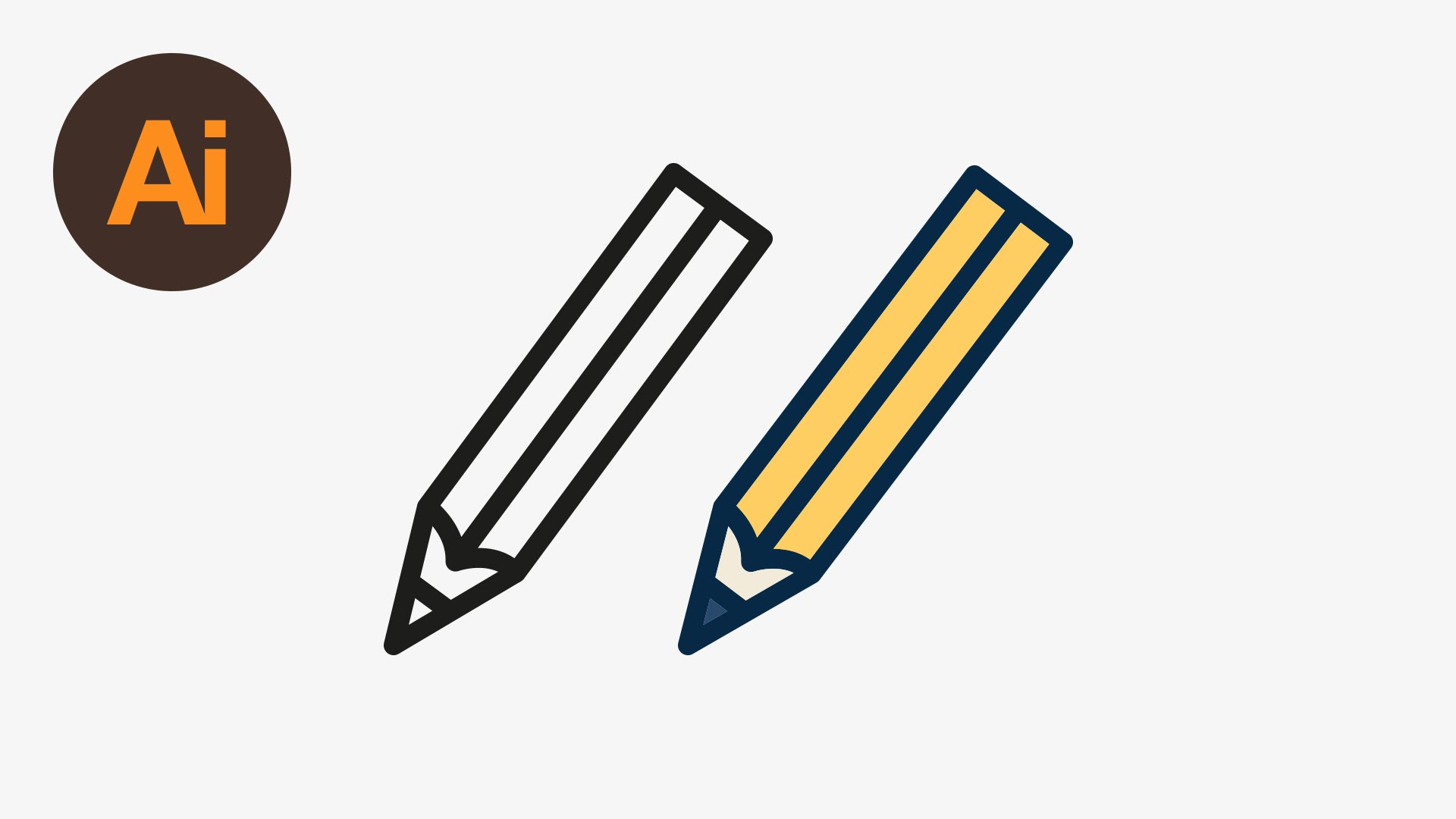 1920x1080 Learn How To Draw A Vector Pencil Icon In Adobe Illustrator