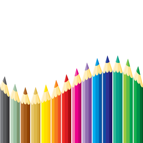 500x500 Different Colored Pencil Vector Set 05 Free Download