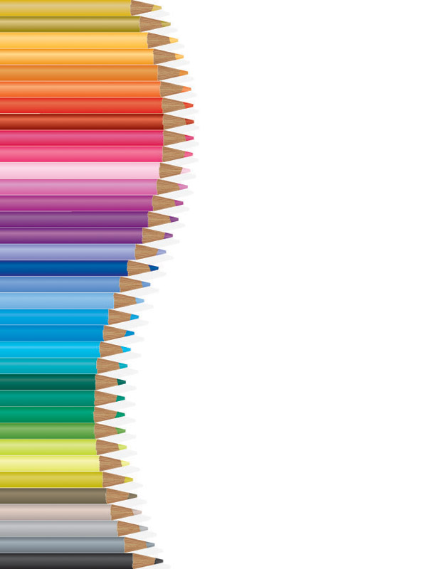 600x800 Color Pencil Vector Free Vector 4vector