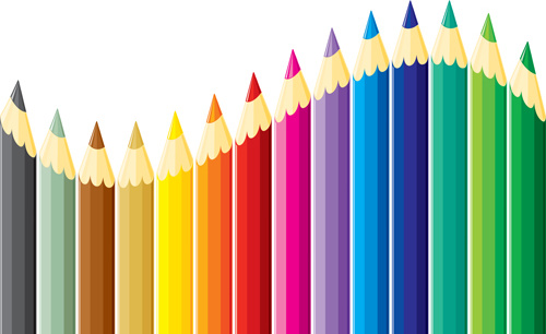 500x306 Different Colored Pencil Vector Set Free Vector In Encapsulated
