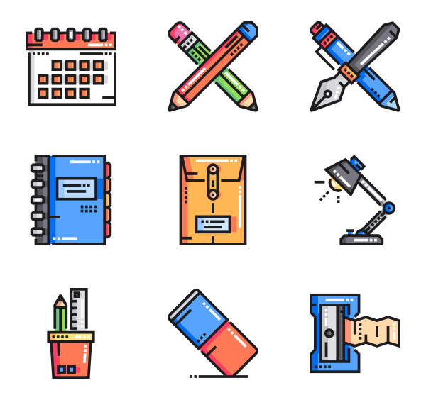600x564 Pencil Icons