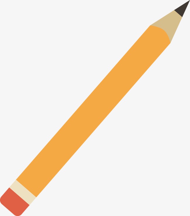 650x740 Pencil Vector, Pencil, Stationery, Orange Png And Vector For Free