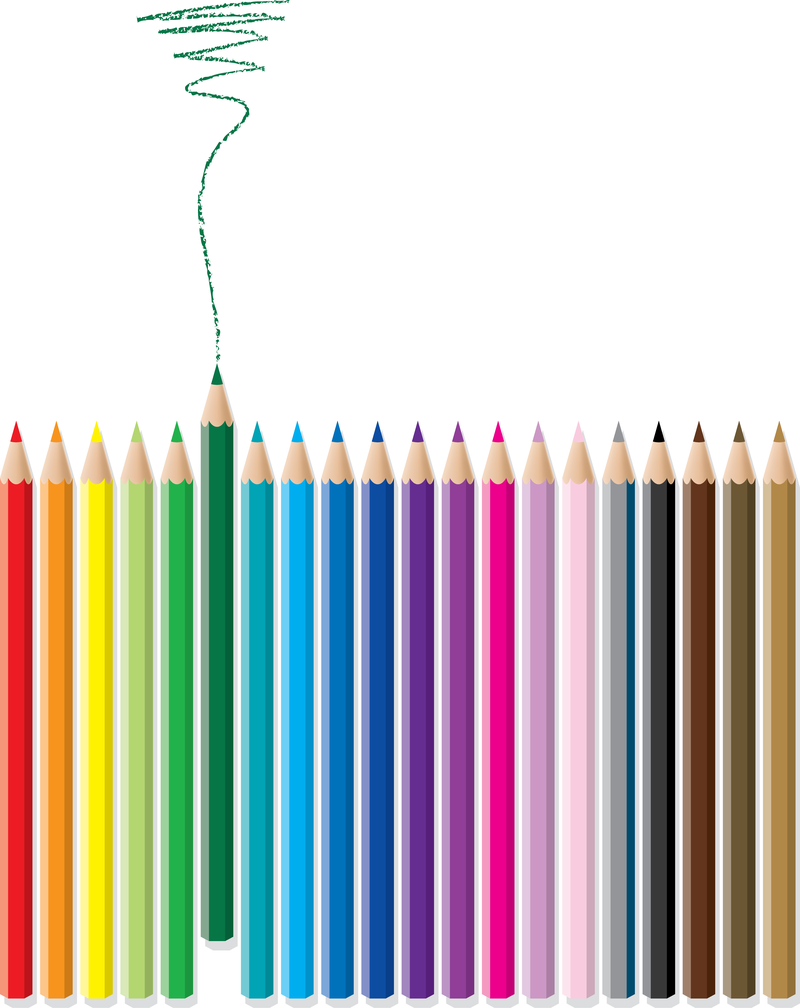 800x1008 Color Pencil Vector Material