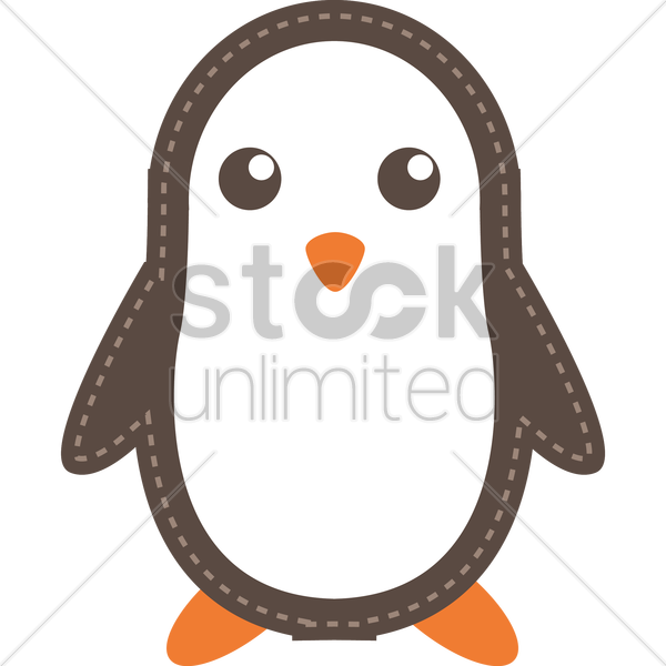 600x600 Free Penguin Vector Image