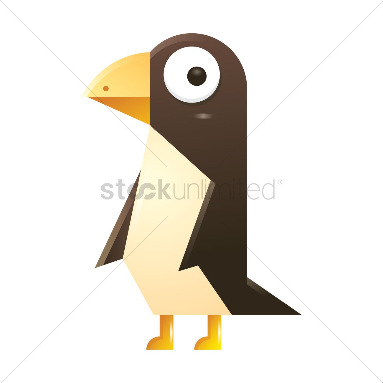 1300x1300 Free Penguin Vector Image