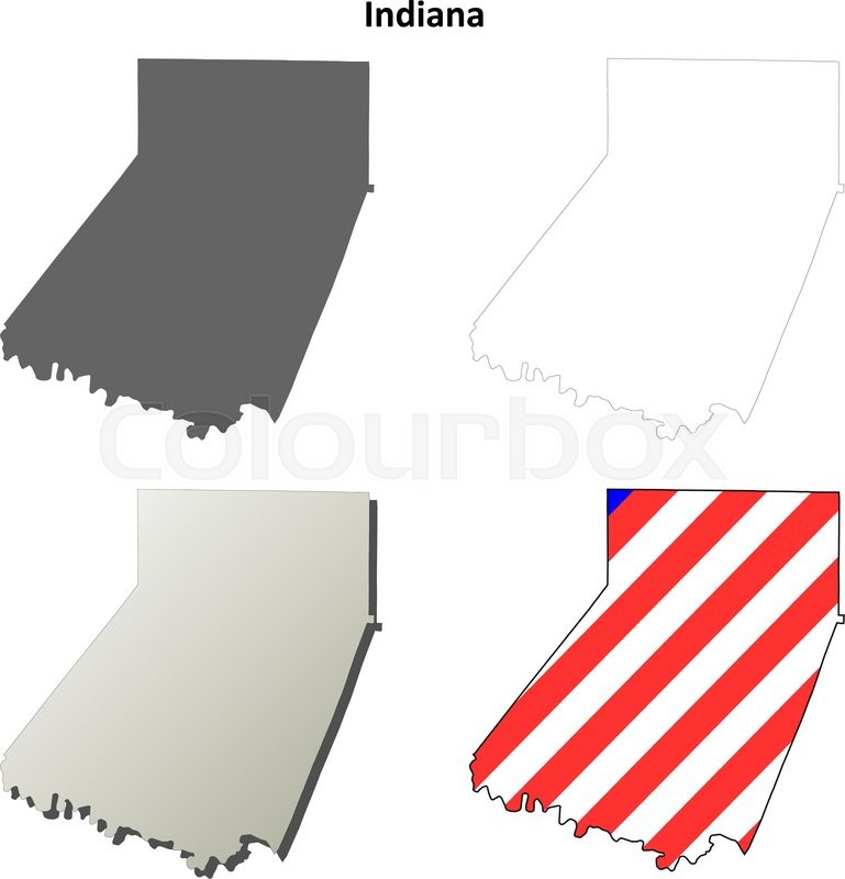 769x800 Ap Outline Map Indiana County Pennsylvania Blank Outline Map Set