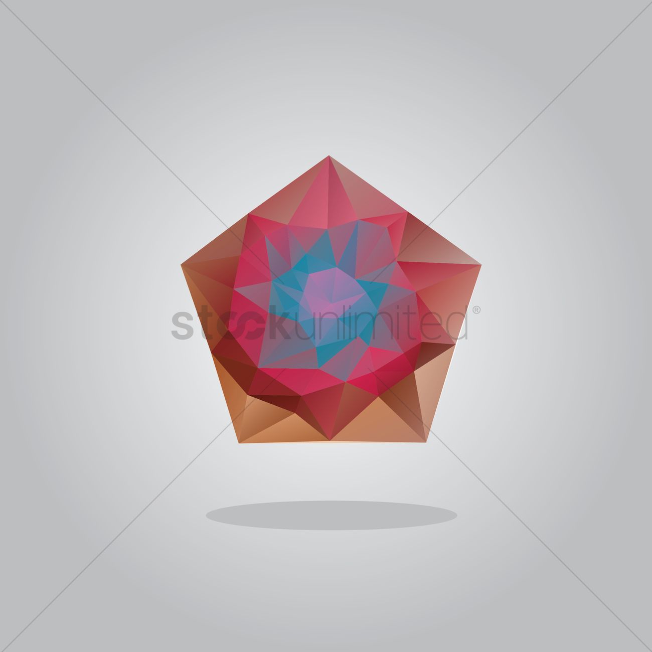 1300x1300 Pentagon Vector Image