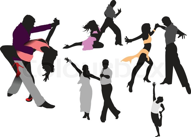 800x573 Dancing People. Vector Illustration Stock Vector Colourbox