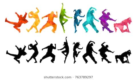 479x280 Detailed Vector Illustration Silhouettes Of Expressive Dance