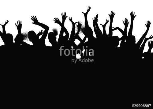 500x356 People Dancing And Having Hands In Their Air Stock Image And