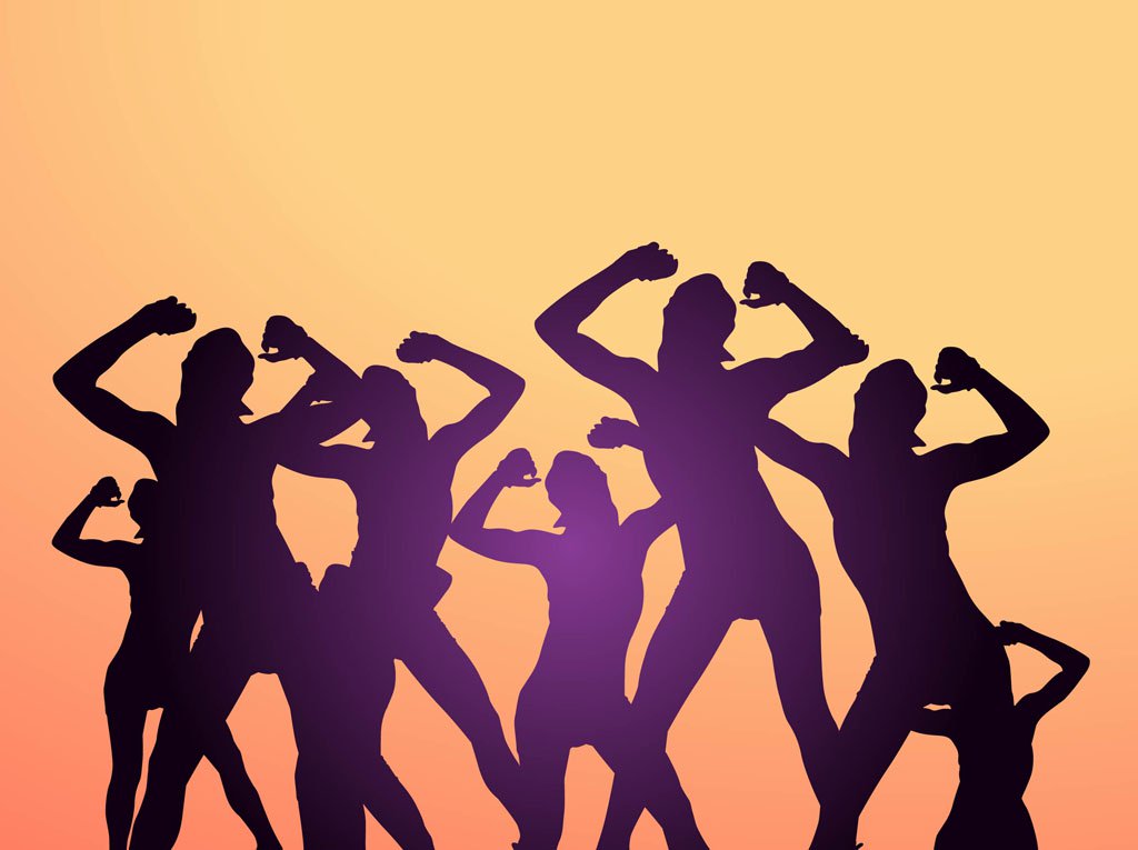 1024x765 Dancing Party People Vector Art Amp Graphics