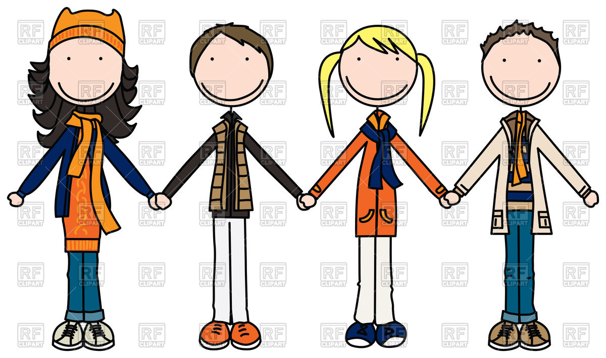 1200x709 Kids Holding Hands Vector Image Vector Artwork Of People
