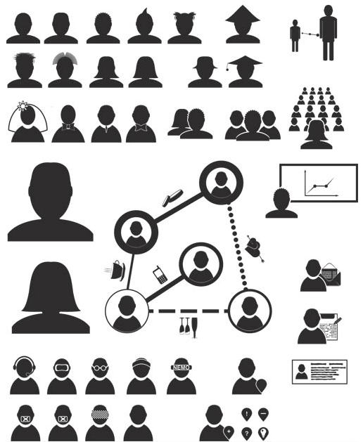 516x629 Business People Icons 11 Ai Format Free Vector Download