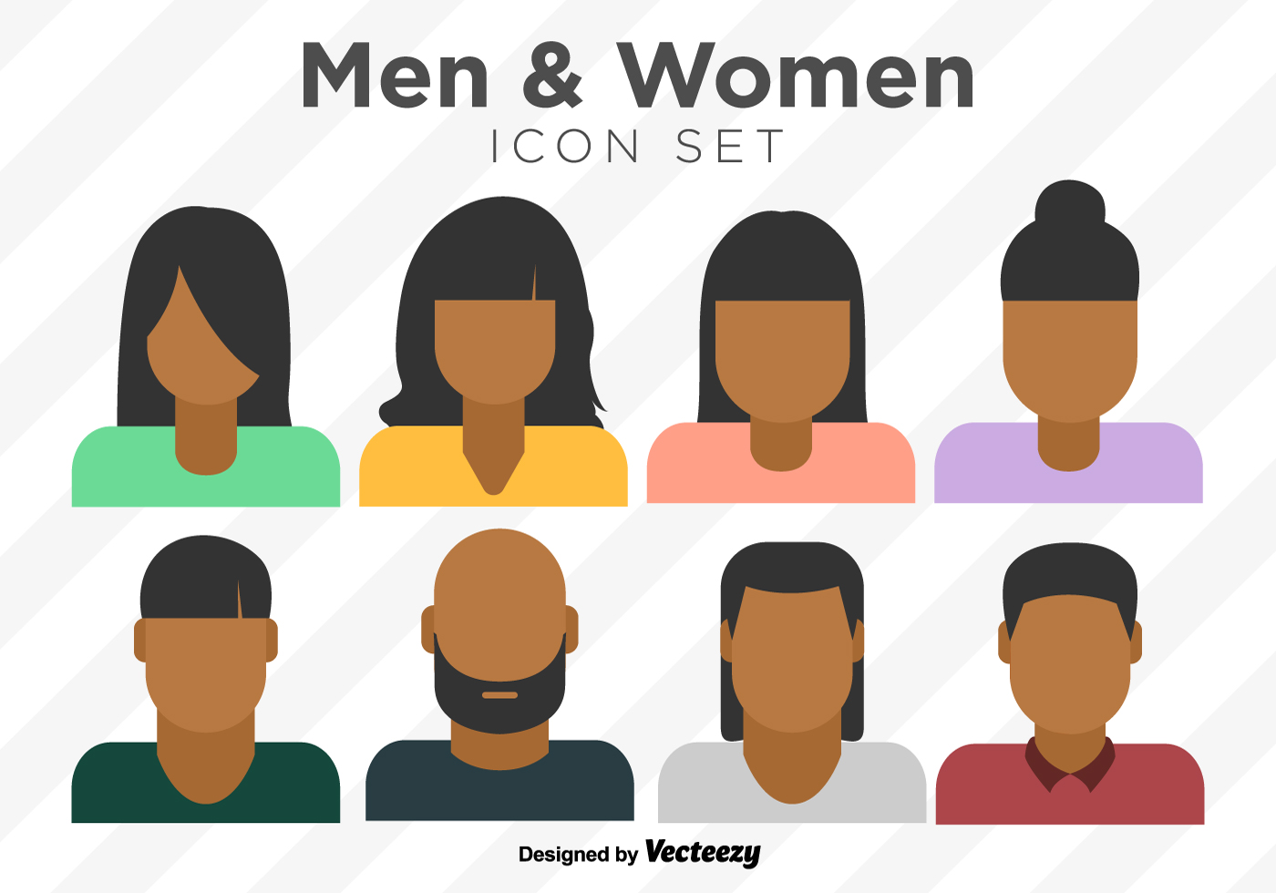 1400x980 Vector Set Of Colorful Person Icons