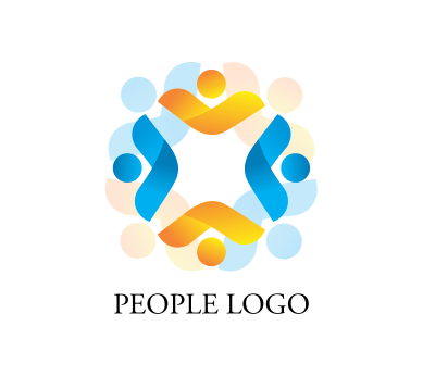 389x346 Vector Business Colourful People Logo Inspiration Download