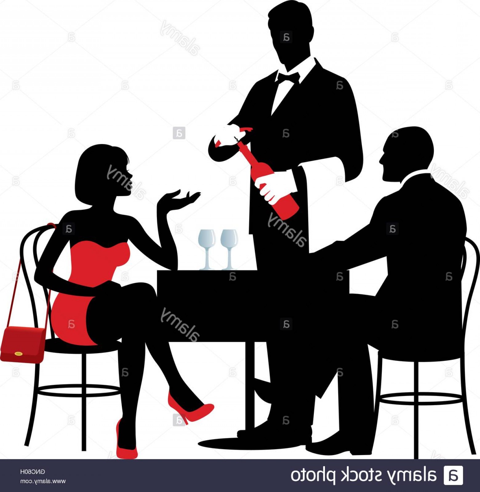 1560x1598 Stock Photo Vector Silhouettes Of People Sitting At The Table Of