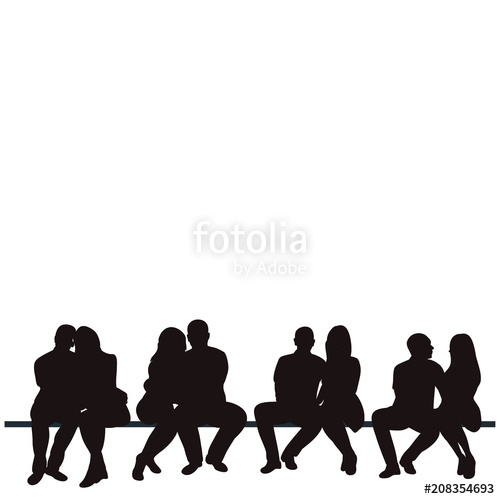 500x499 Isolated Silhouette People Sitting Stock Image And Royalty Free