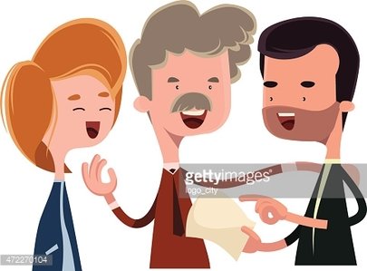 405x299 People Debating And Talking Vector Illustration Cartoon Character