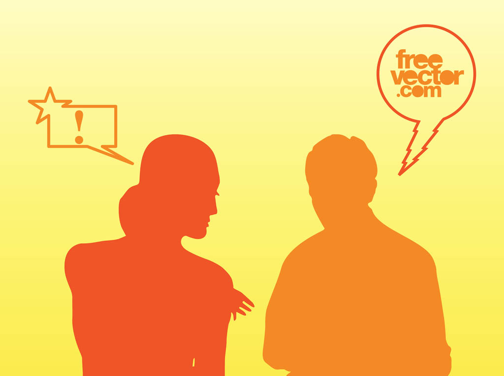 1024x765 Talking People Vector Vector Art Amp Graphics