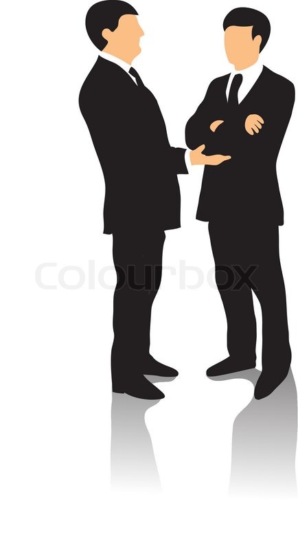 434x800 Two Business Men In Business Suit Talking And Gesticulating