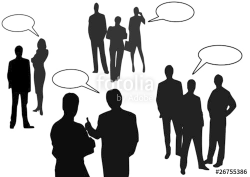 500x354 Business People Talking On A White Background Stock Image And