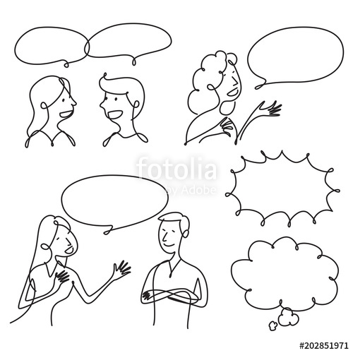 500x500 Graphic People Talking, Vector Stock Image And Royalty Free