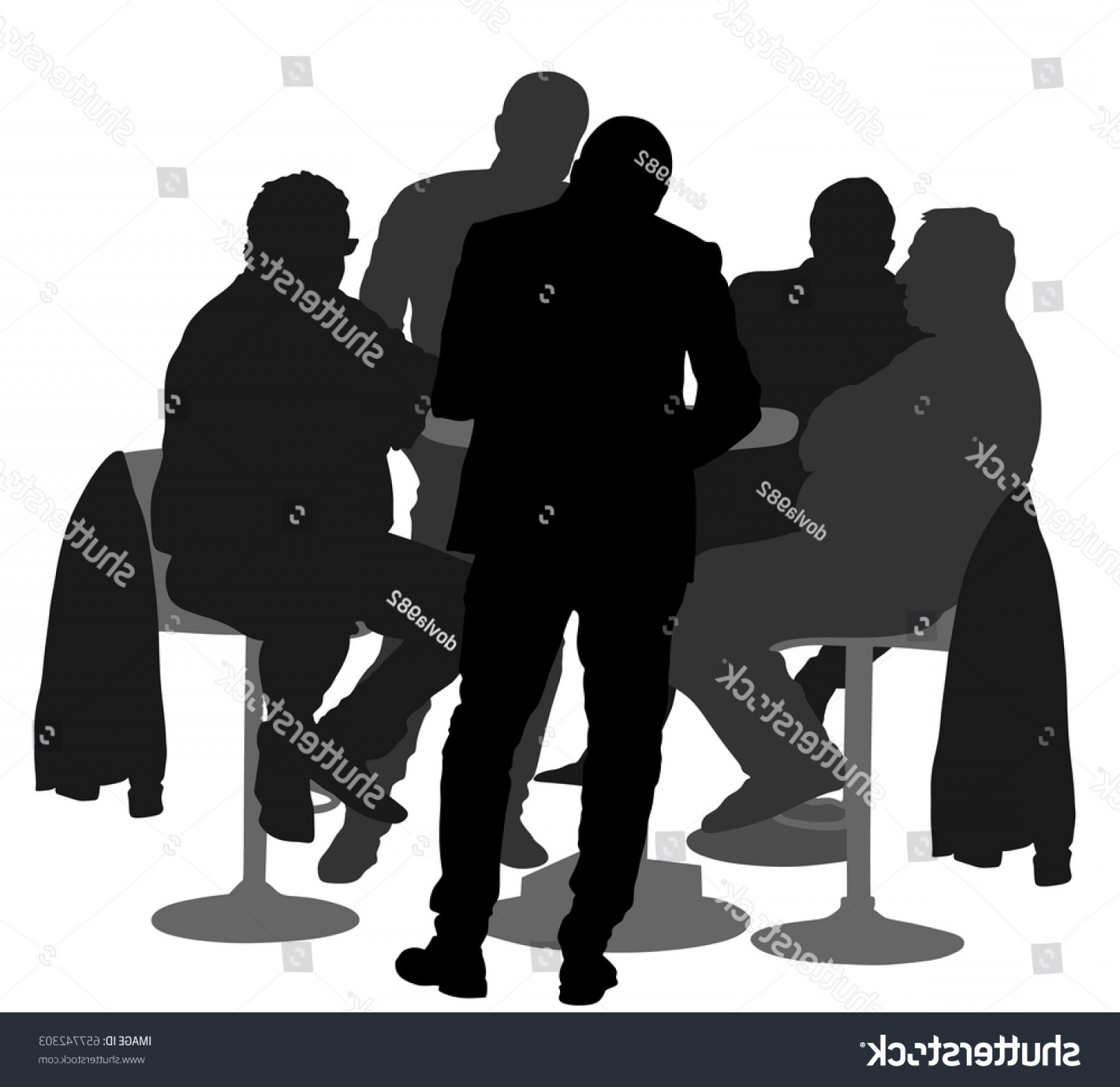 1800x1747 Many People Sitting Talking Vector Silhouette Lazttweet