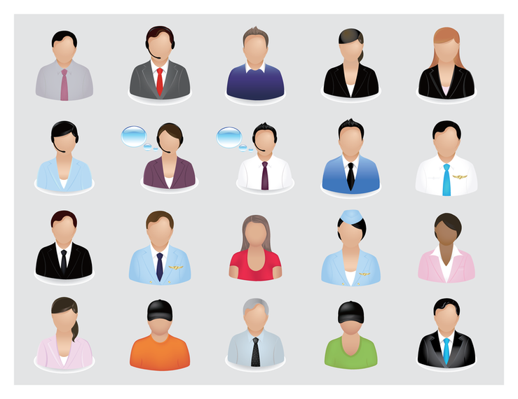 739x570 Business People Vector Icon