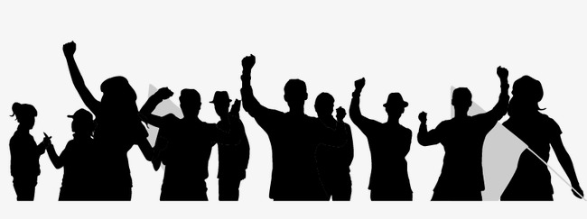 650x243 People Silhouette Album, People Vector, Silhouette Vector