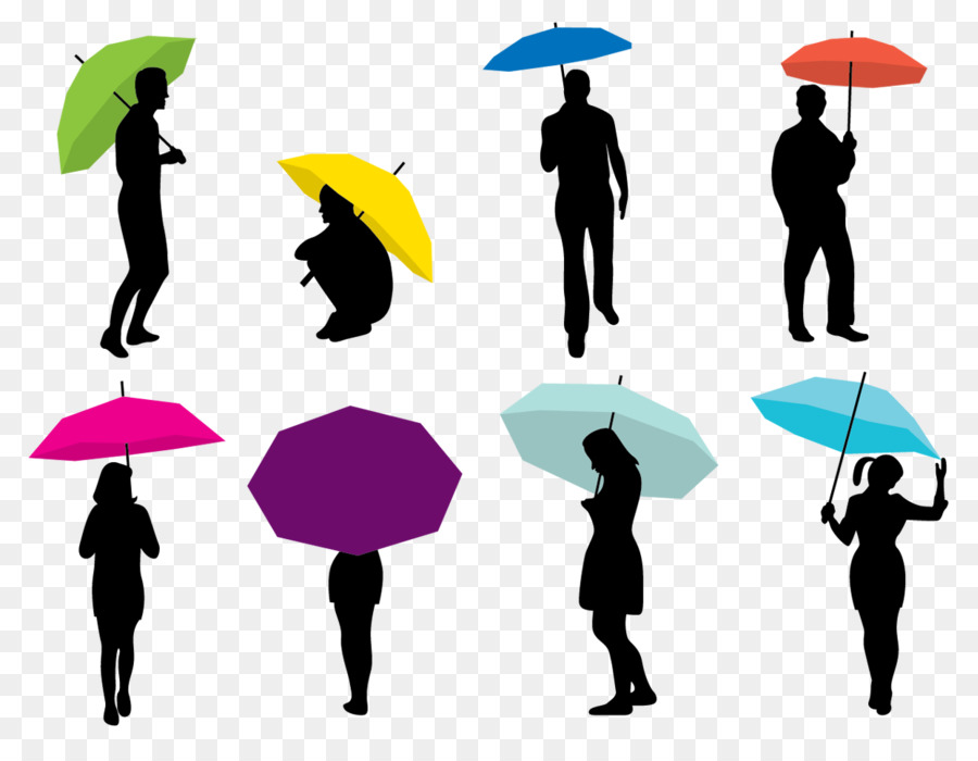 900x700 Silhouette Umbrella Woman