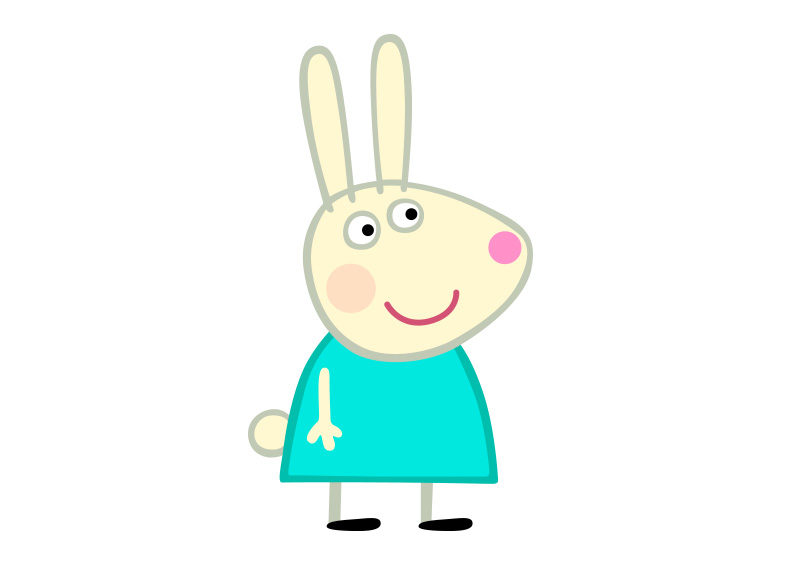 800x566 Rebecca Rabbit Peppa Pig Character Free Vector