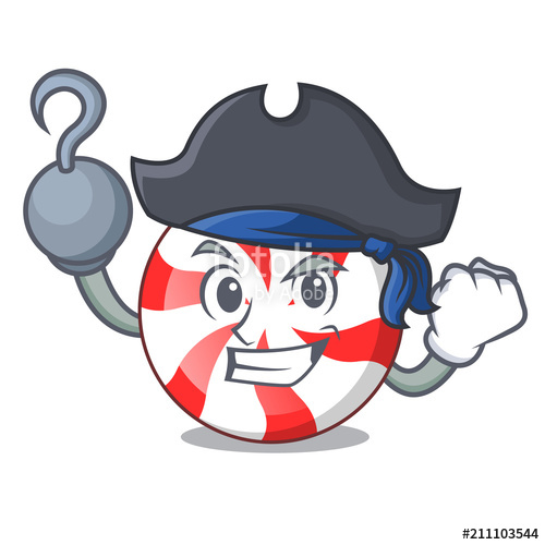 500x500 Pirate Peppermint Candy Character Cartoon Stock Image And Royalty