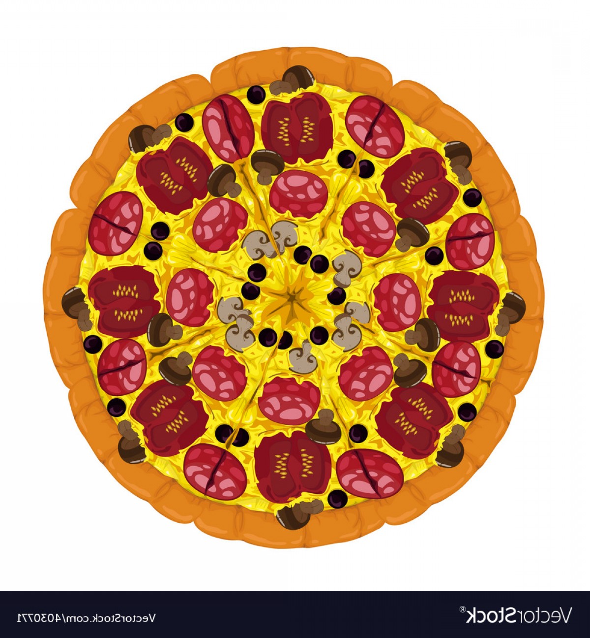 1200x1296 Pepperoni Pizza Vector Sohadacouri