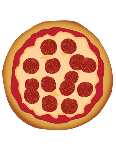 386x500 Pepperoni Pizza Vector Illustration Public Domain Vectors