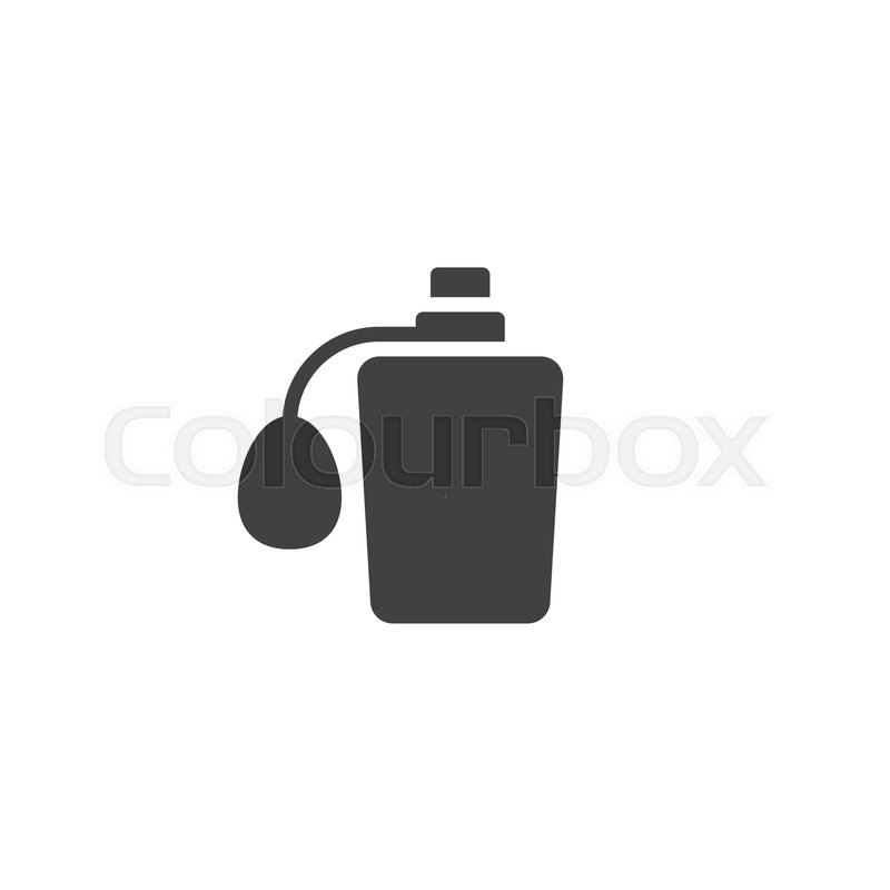 800x800 Perfume Bottle Vector Icon. Filled Flat Sign For Mobile Concept
