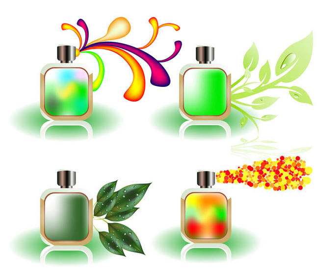 646x570 Vector Perfume Bottles