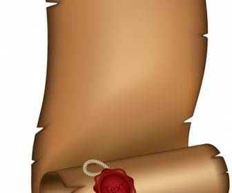 336x280 Pergamino Con El Sello De Fondo Vector Free Download