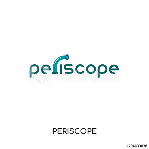 500x500 Periscope Logo Vector Isolated On White Background , Colorful
