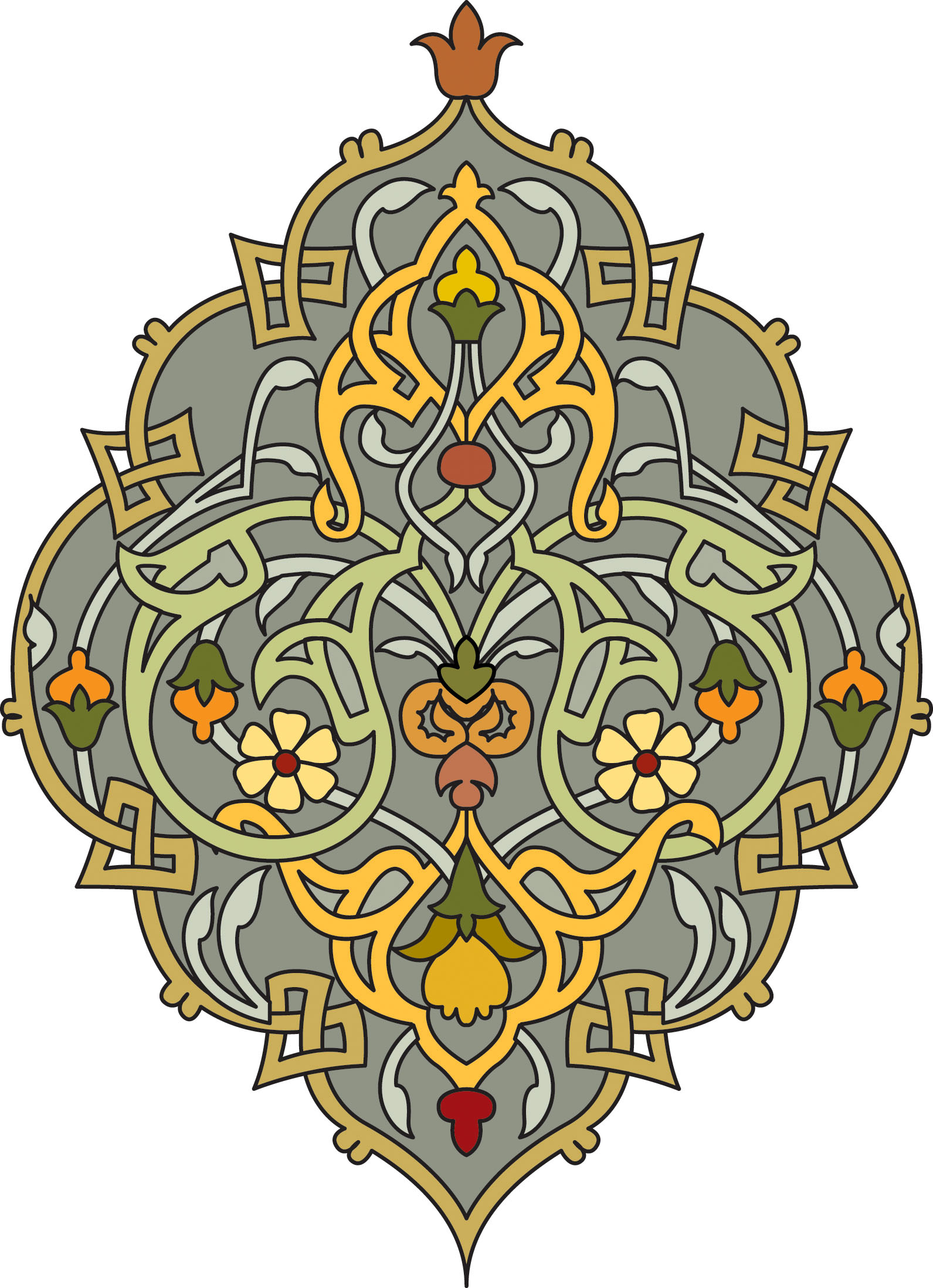 1591x2196 Persian Clipart Graphic Design