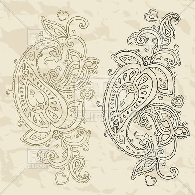 400x400 Persian Ornament Paisley Vector Image Vector Artwork Of Design