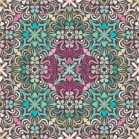 450x450 Elegant Seamless Ornament Style Persian, Eps8