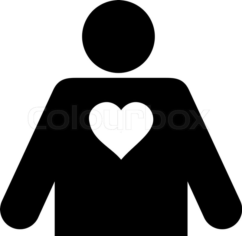 800x778 Lover Person Flat Icon. Vector Black Symbol. Pictogram Is Isolated