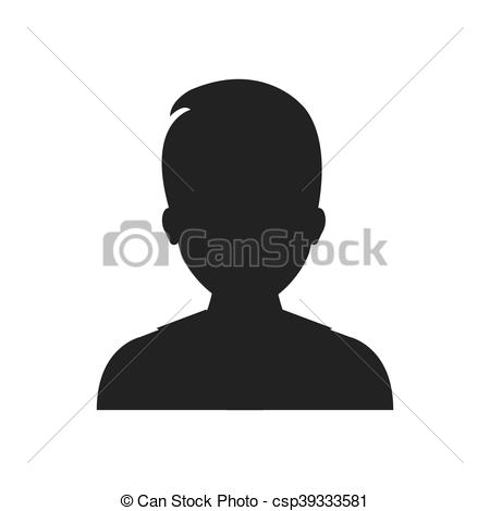 450x470 Man Male Avatar Silhouette Person Icon. Vector Graphic. Man Male