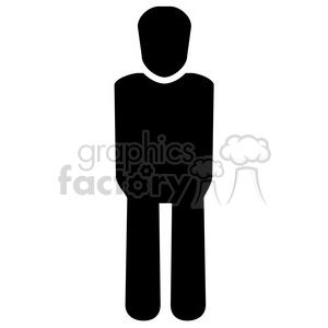 300x300 Royalty Free Person Icon Shape Standing 390048 Vector Clip Art
